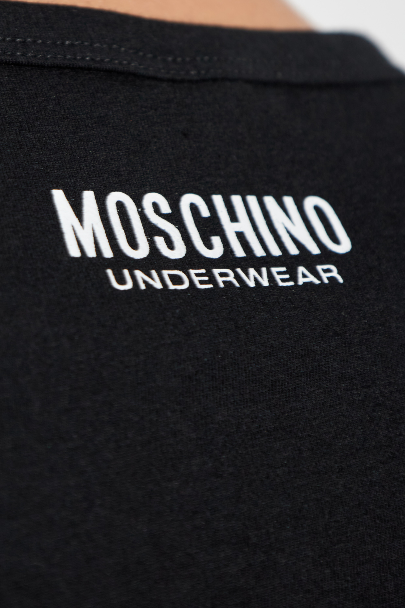 その他 Moschino V 0722 5541 Black logo-detail T-shirt Moschino - women - MOSCHINO